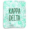 Greekgear Kappa Delta Floral Sherpa Lap Blanket