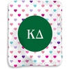 Greekgear Kappa Delta Hearts Sherpa Lap Blanket