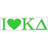 Greekgear Kappa Delta I Love Bumper Sticker