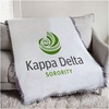 Greekgear Kappa Delta Logo Afghan Blanket Throw