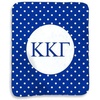 Greekgear Kappa Kappa Gamma Polka Dots Sherpa Lap Blanket