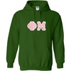 Greekgear Phi Mu Lettered Hooded Sweatshirt(Forest Green)