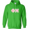 Greekgear Phi Mu Lettered Hooded Sweatshirt(Irish Green)