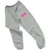 Greekgear Women’s Phi Mu Lettered Thigh Sweatpants(Sports Grey)
