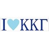 I Love Kappa Kappa Gamma Bumper Sticker