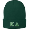 Kappa Delta Big Greek Lettered Knit Cap(Green)