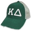 Kappa Delta Distressed Trucker Hat(Forest/ Tan)
