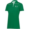 Kappa Delta Greek Letter Defer Polo(Forest/White)