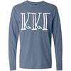Kappa Kappa Gamma Greek Long Sleeve T-Shirt(Washed Denim)