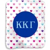 Kappa Kappa Gamma Hearts Sherpa Lap Blanket