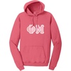 Phi Mu Pigment-Dyed Lettered Hooded Sweatshirt(Fruit Punch)