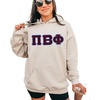 Super Heavyweight “The Heavy” Pi Beta Phi Lettered Greek Hoodie(01 Sand)