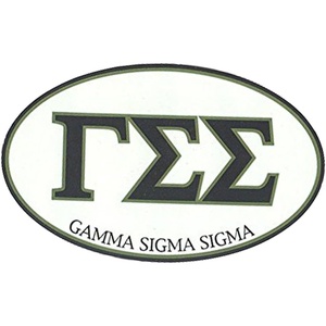 Gamma Sigma Sigma Euro Style Sticker