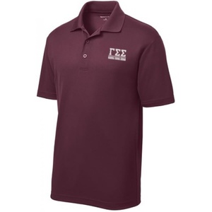 Gamma Sigma Sigma Greek Letter Polos(Maroon)