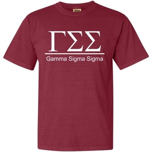 Gamma Sigma Sigma Heavyweight T-Shirt(Brick)