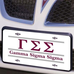 Gamma Sigma Sigma Lettered Lines License Cover