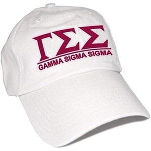 Gamma Sigma Sigma World Famous Line Hat(White)