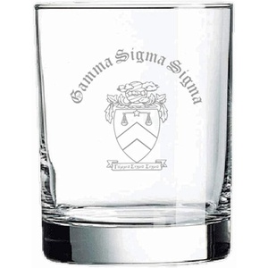 Greekgear Gamma Sigma Sigma Old Style Glass Transparent