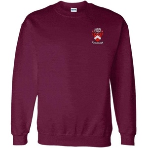 Greekgear Gamma Sigma Sigma World Famous Crest – Shield PATCH Crewneck Sweatshirt(Maroon)