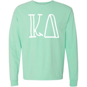 Greekgear Kappa Delta Greek Long Sleeve T-Shirt(Island Reef)