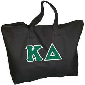 Greekgear Kappa Delta Lettered Tote Bag(Black)