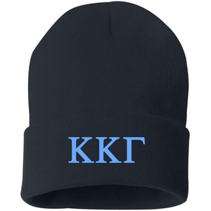 Greekgear Kappa Kappa Gamma Greek Letter Knit Cap Navy Blue
