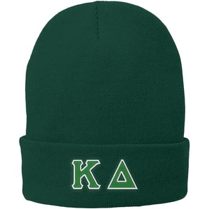 Kappa Delta Big Greek Lettered Knit Cap(Green)