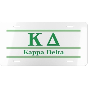 Kappa Delta Lettered Lines License Covers