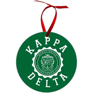 Kappa Delta Shield Christmas Ornaments