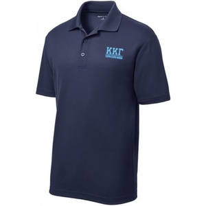 Kappa Kappa Gamma Greek Letter Polos(True Navy)