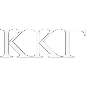 Kappa Kappa Gamma Greek Letter Window Sticker Decal