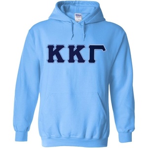 Kappa Kappa Gamma Lettered Hooded Sweatshirt(Light Blue)