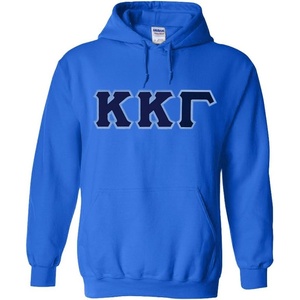 Kappa Kappa Gamma Lettered Hooded Sweatshirt(Royal Blue)