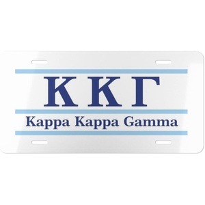 Kappa Kappa Gamma Lettered Lines License Covers