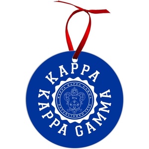 Kappa Kappa Gamma Shield Christmas Ornaments
