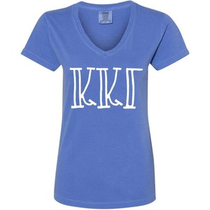 Kappa Kappa Gamma V-Neck T-Shirt(Flo Blue)