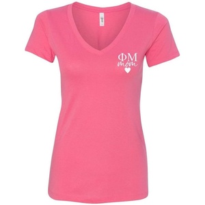 Phi Mu Mom Ideal V-Neck(Light Pink)