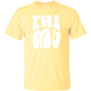 Phi Mu Sorority Shag T-Shirt(Maize)