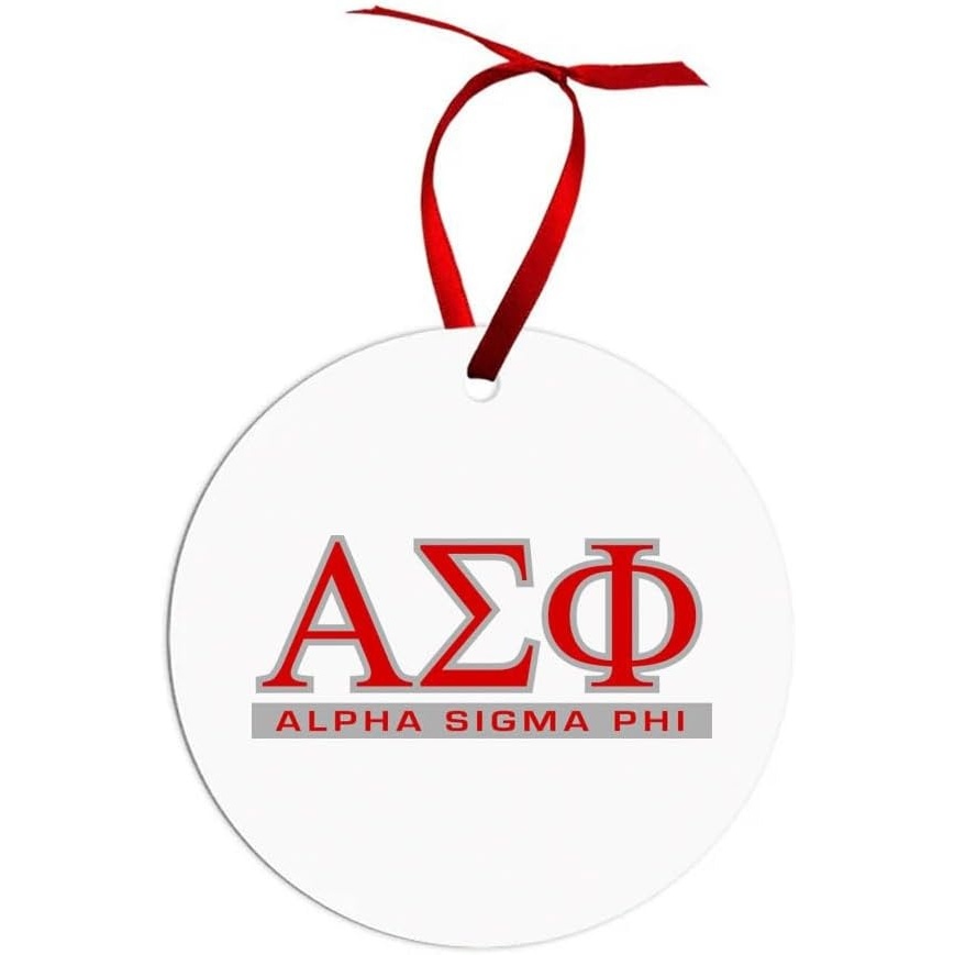 image:imageAlpha Sigma Phi Classic Circle Ornaments