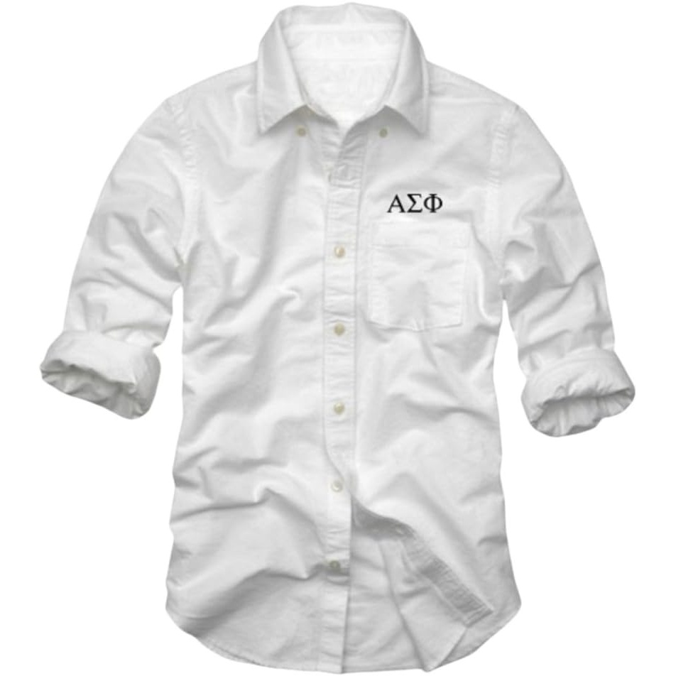 image:imageAlpha Sigma Phi Classic OxfordWhiteLight Stone