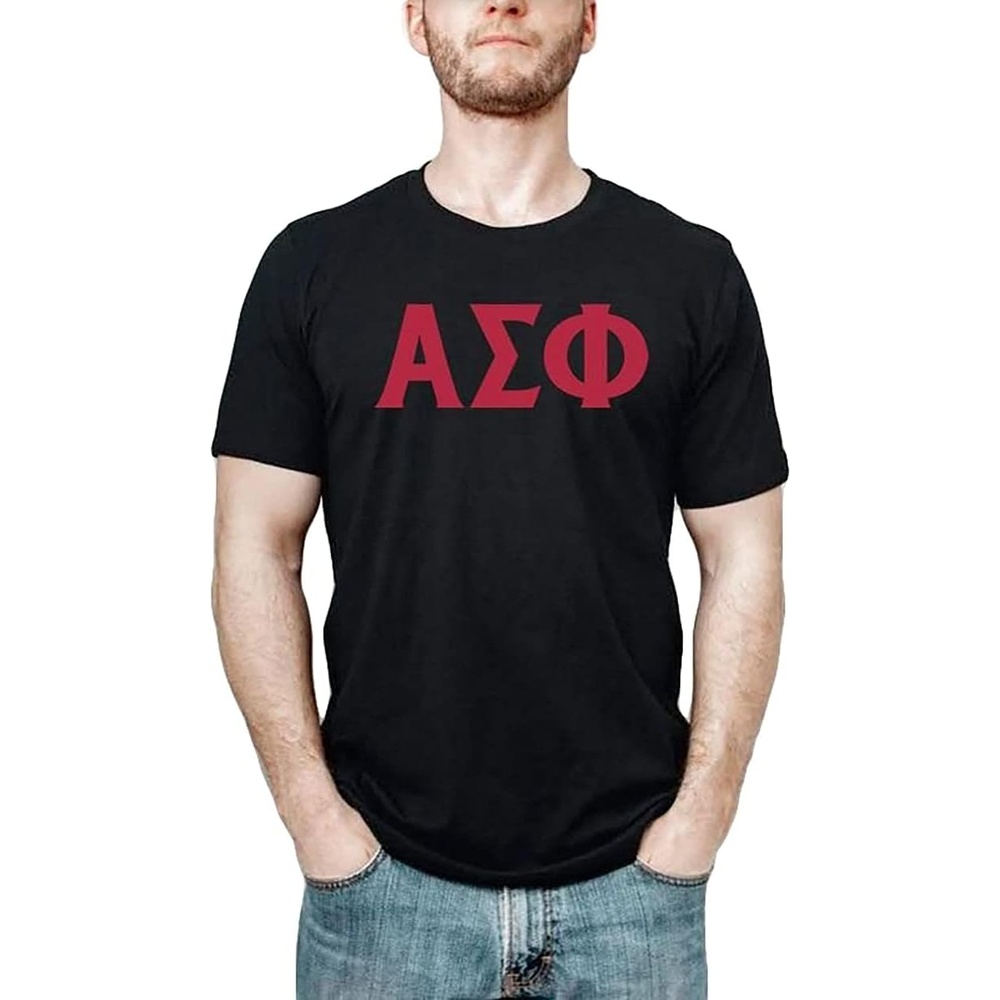 image:imageAlpha Sigma Phi Letter TeeBlack