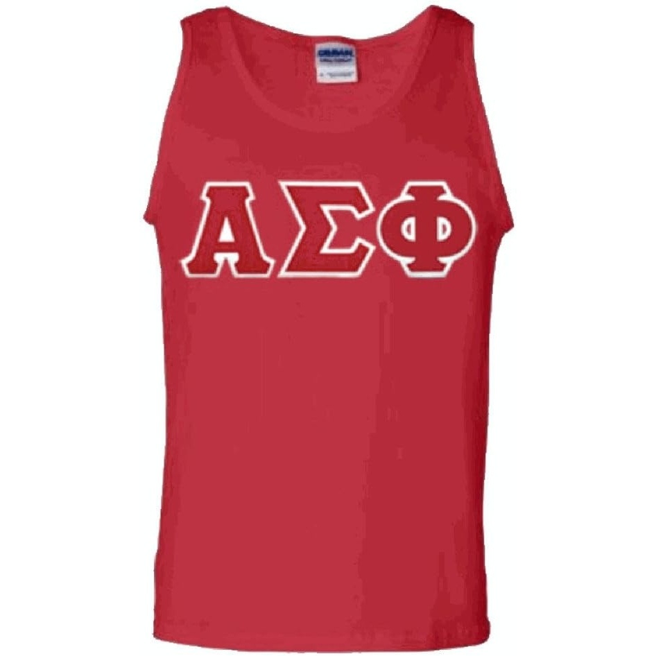 image:imageAlpha Sigma Phi Lettered Tank TopRed