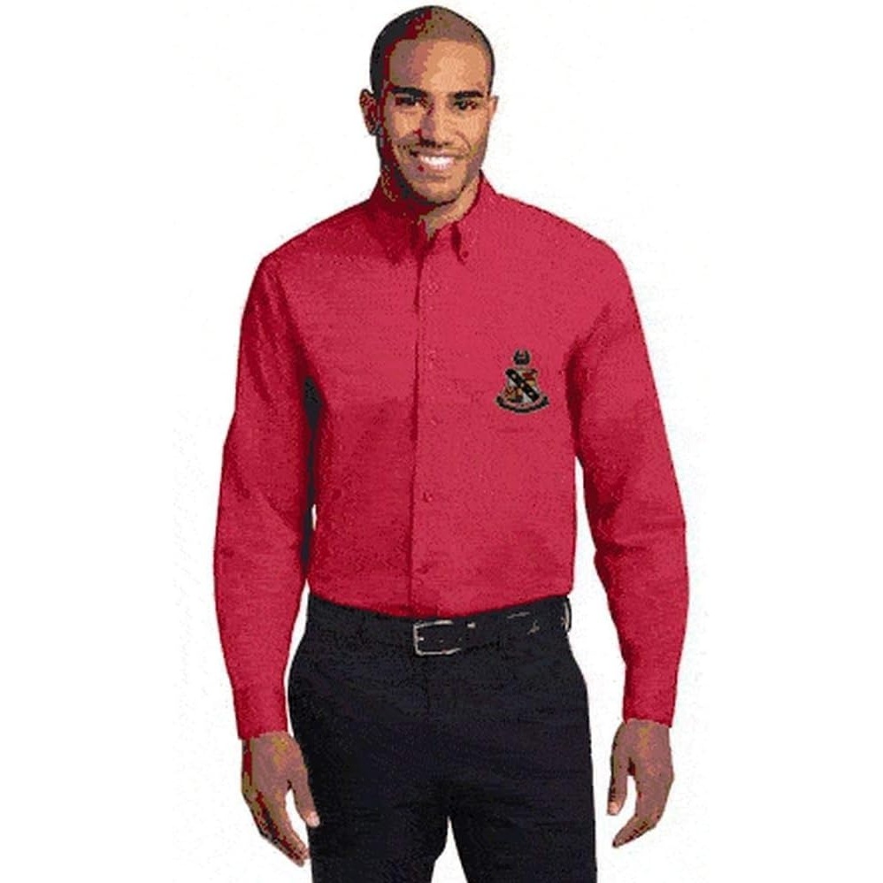 image:imageAlpha Sigma Phi Long Sleeve OxfordRedLight Stone