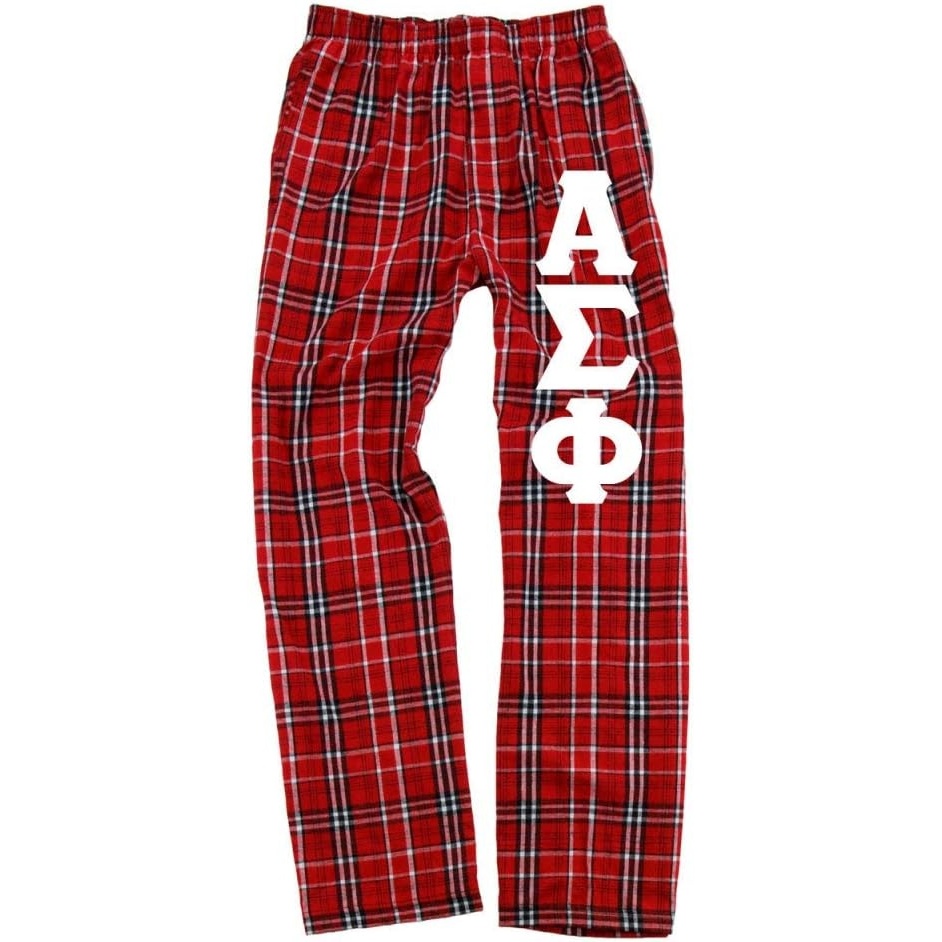 image:imageAlpha Sigma Phi Pajamas Flannel PantRedWhite