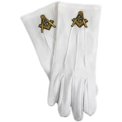 image:imageGreekgear Masonic White Gloves