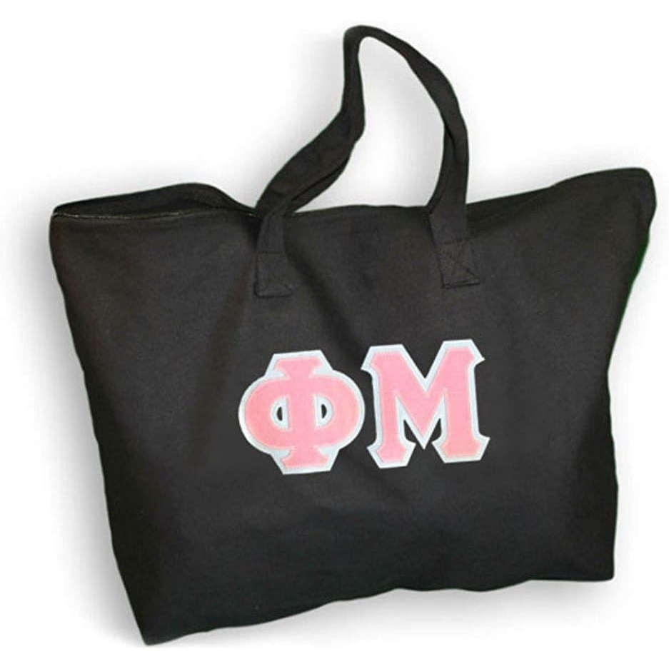 image:imageGreekgear Phi Mu Lettered Tote BagBlack