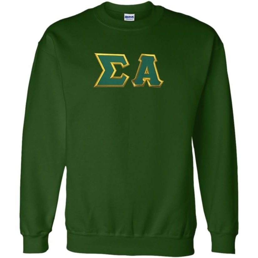 image:imageGreekgear Sigma Alpha Lettered CrewneckForest Green