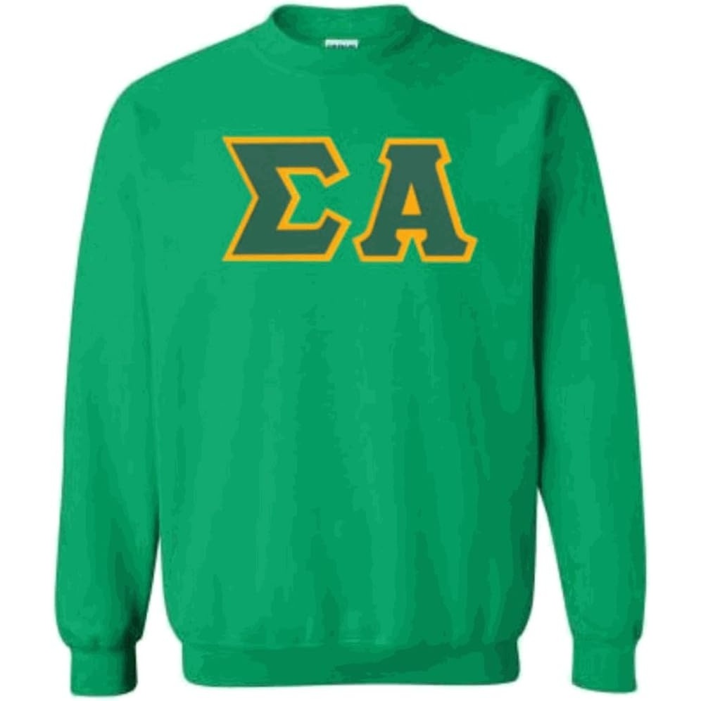 image:imageGreekgear Sigma Alpha Lettered CrewneckKelly Green
