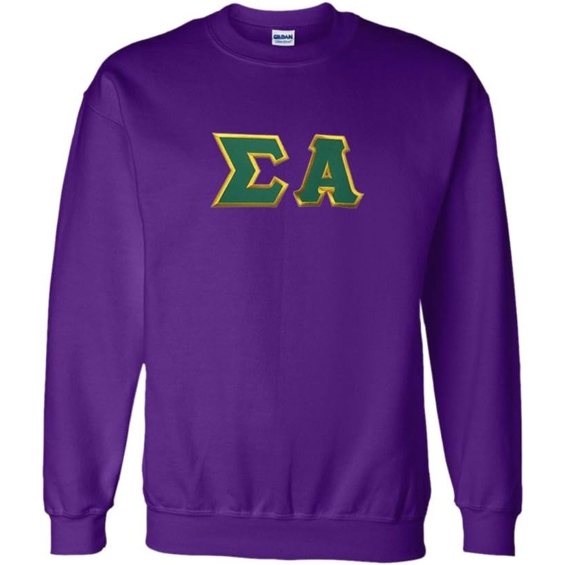 image:imageGreekgear Sigma Alpha Lettered CrewneckPurple