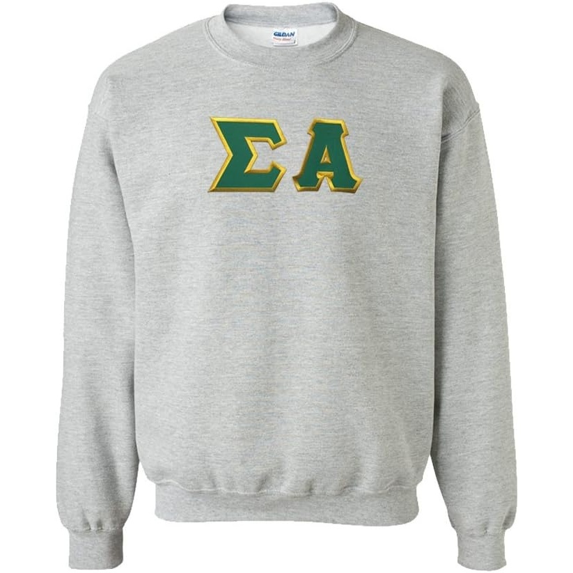 image:imageGreekgear Sigma Alpha Lettered CrewneckSports Grey